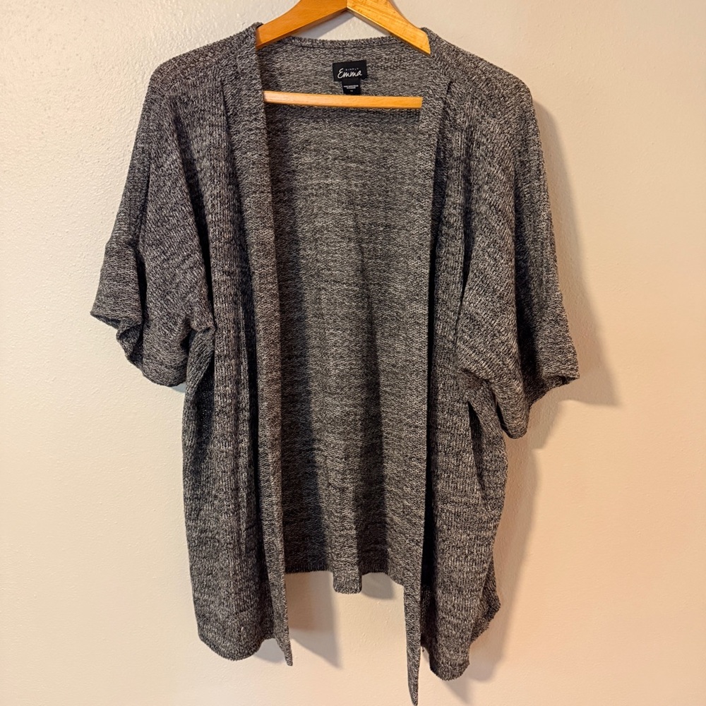 2 for $20! Simply Emma Heather Gray Open Cardigan